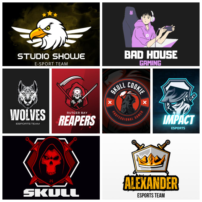 Gig Preview - Make any professional gaming logo for you