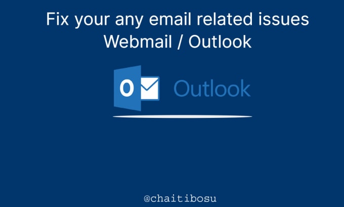 Gig Preview - Fix your any email issues webmail outlook gmail dns