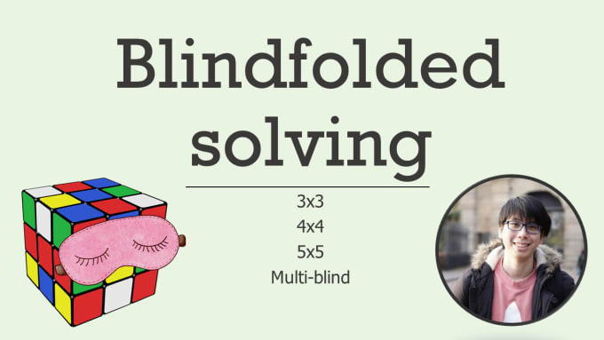 Bestseller - teach you how to solve a rubiks cube blindfolded