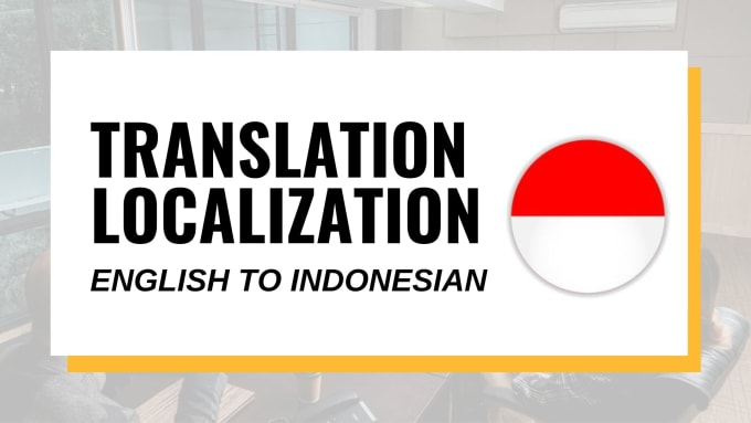 Bestseller - translate and localize from english to indonesian