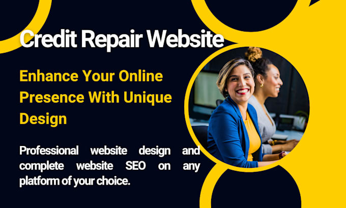 Gig Preview - Design credit repair website or redesign credit website website