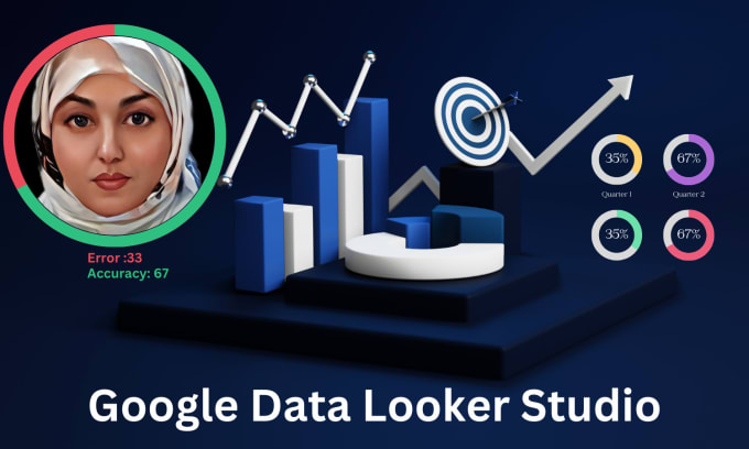 Bestseller - make google data looker studio interactive dashboard design