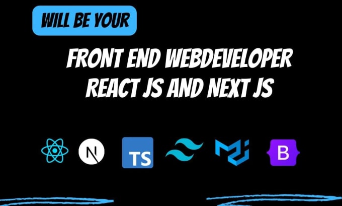 Gig Preview - Create a modern frontend of website using react js next js with tailwind css