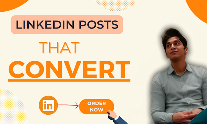 Gig Preview - Ghostwrite your linkedin posts that convert