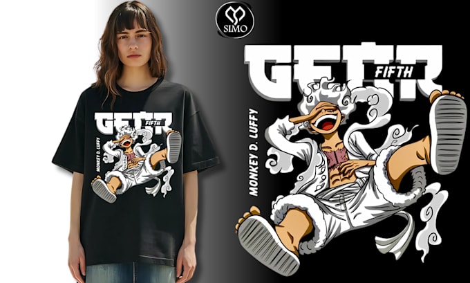 Bestseller - custom cartoon anime graphic t shirt design, streetwear design and merch