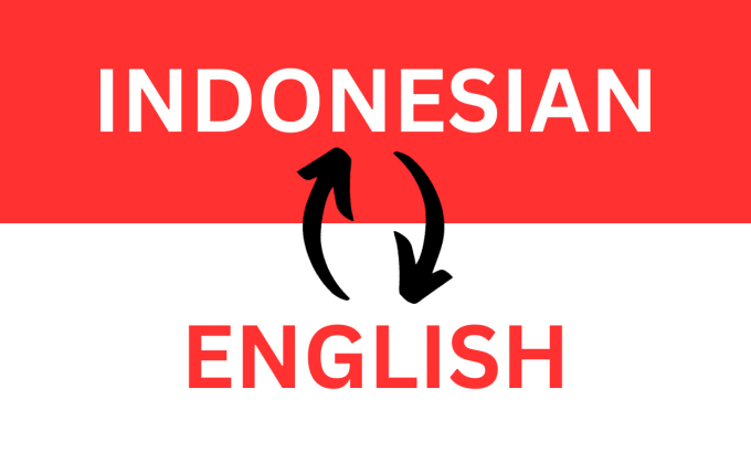 Gig Preview - Translate your documents from english to indonesian and vice versa