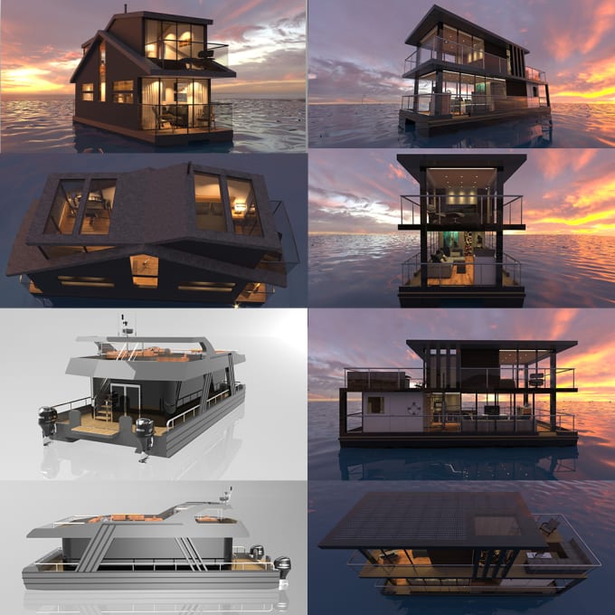 Gig Preview - Make 3d model and renders for your dream yacht or boat