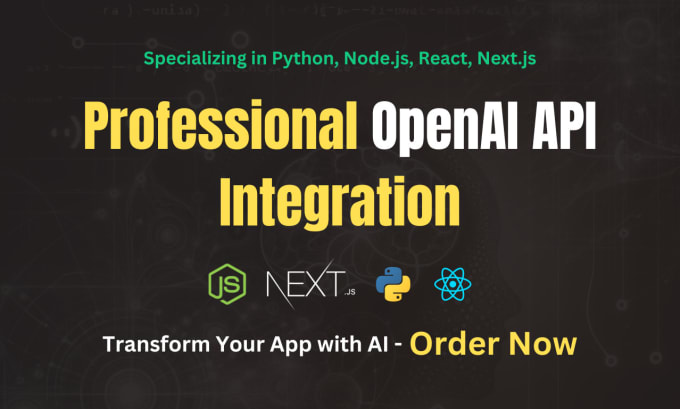 Gig Preview - Expertly integrate openai assistants API for dynamic ai tools in your app