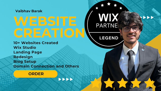 Gig Preview - Wix website design wix website redesign wix website development wix website