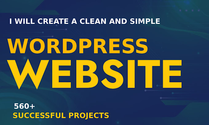 Bestseller - create a clean and modern wordpress website