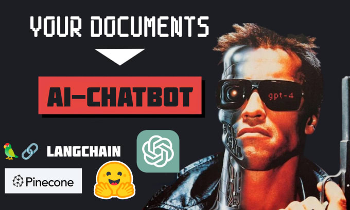 Gig Preview - Develop an ai chatbot using chatgpt, llma, openai, langchain, and pinecone