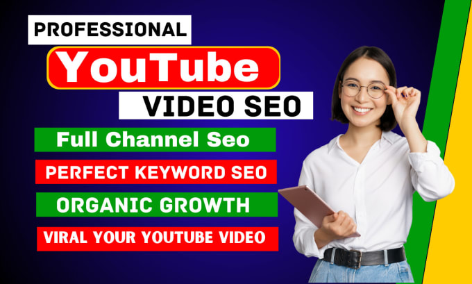 Gig Preview - Do youtube channel SEO and video optimization for top ranking on search result