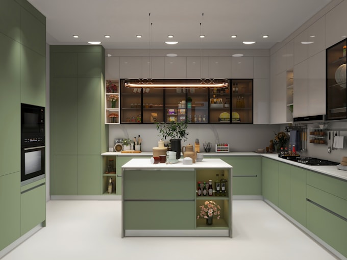 Gig Preview - Do all interior rendering, kitchen, wardrobe, cabinet design