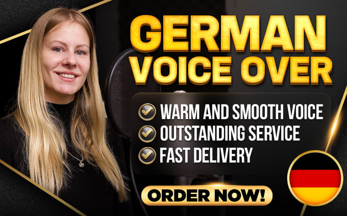 Bestseller - record a female german voice over in a calm and smooth voice