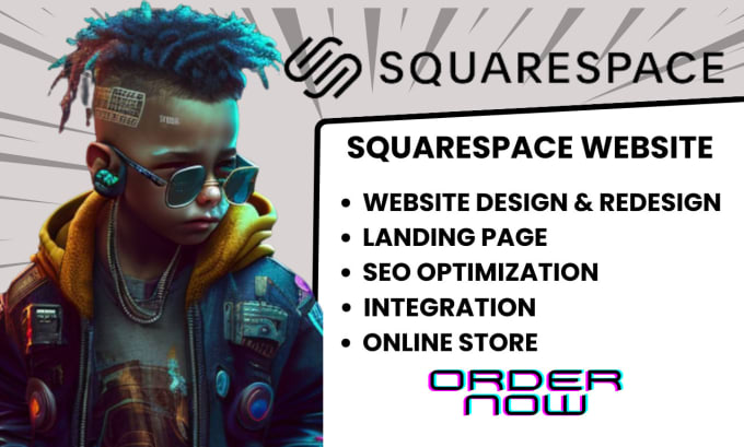 Gig Preview - Develop squarespace website redesign design squarespace landing page