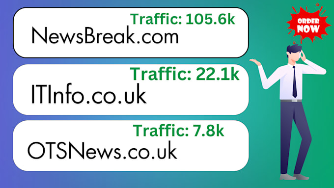 Gig Preview - Do SEO backlinks guest post on newsbreak, itinfo, otsnews