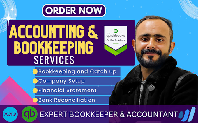 Gig Preview - Do set up, clean up and bookkeeping in quickbooks online, xero and wave