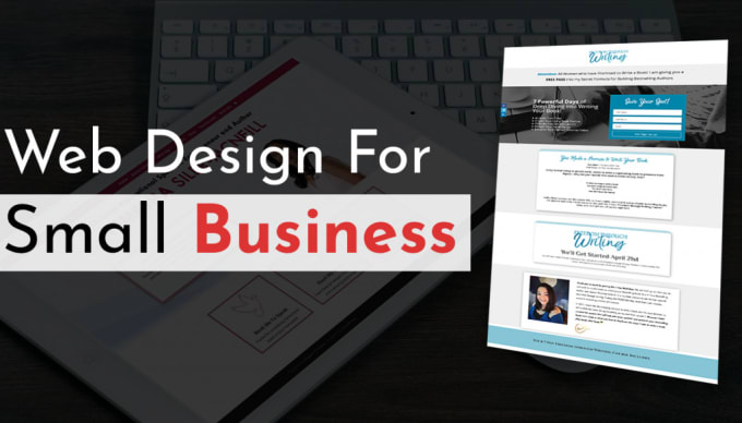 Gig Preview - Design awesome website or landing page for small business