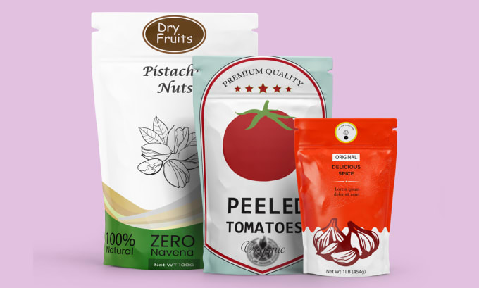 Gig Preview - Do pouch design, food packaging, product packaging and label design