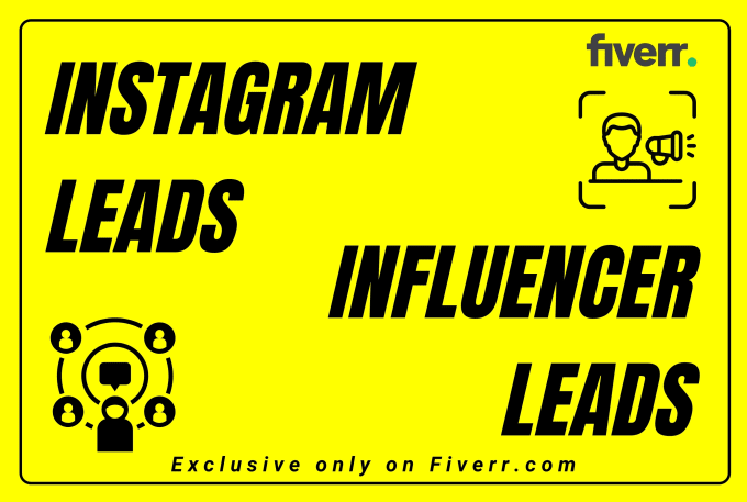 Gig Preview - Find instagram targeted people leads and influencer leads