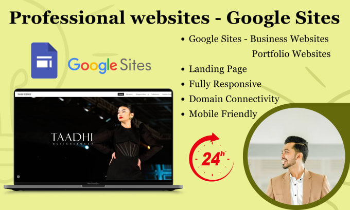 Gig Preview - Create a professional website for your business using google sites in 24 hours