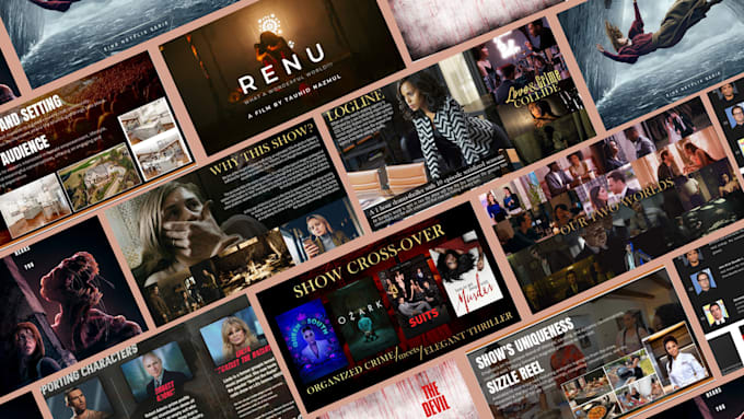 Gig Preview - Create a stunning pitch deck for your film, tv shows