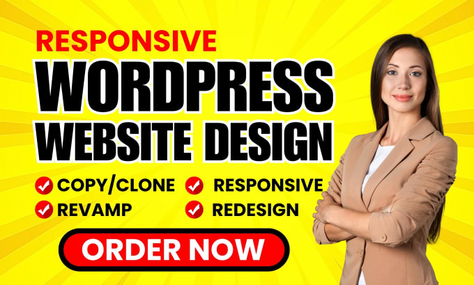 Gig Preview - Copy, clone, revamp, redesign your wordpress website modern design