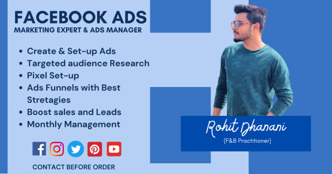 Gig Preview - Do facebook ads campaign, fb ads setup, fb marketing, instagram ads for sales