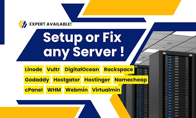 Gig Preview - Fix or setup linux server, vps, cpanel, whm, smtp, mail, dns, php, wordpress