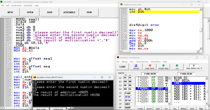 Gig Preview - Do tasks related to x86, hack, mips,easy68k, lc3 and other assembly languages