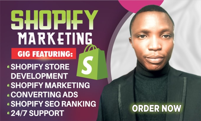 Gig Preview - Do shopify store marketing ecommerce promotion dropshipping shopify sales