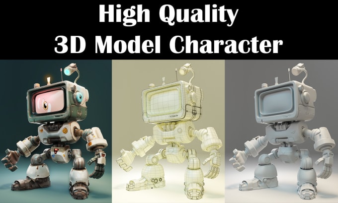 Gig Preview - Sculpt a high quality detailed 3d model character and 3d printing