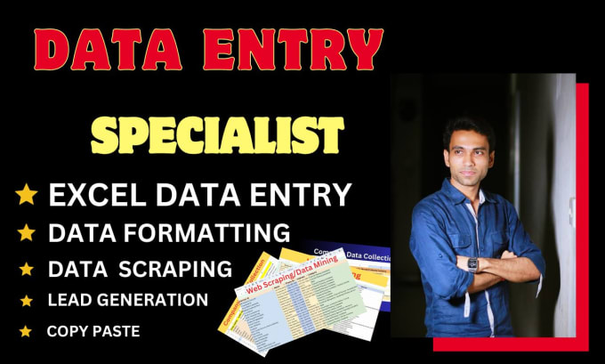 Gig Preview - Do perfect excel data entry, data formatting and cleaning, copy paste