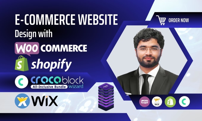 Gig Preview - Build your online store with woocommerce, shopify, and crocoblock