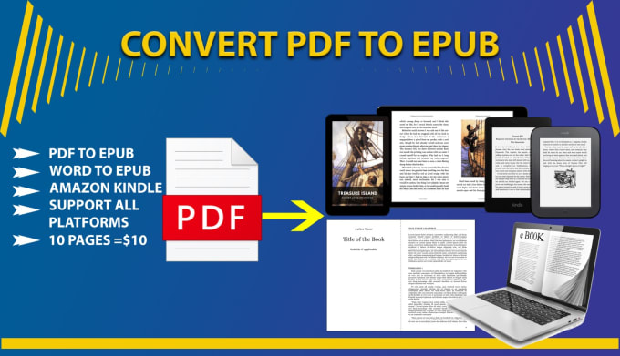 Gig Preview - Convert doc pdf to epub and do ebook, kindle, KDP, paperback