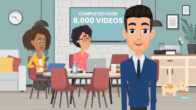 Gig Preview - Create a 2d animated explainer video