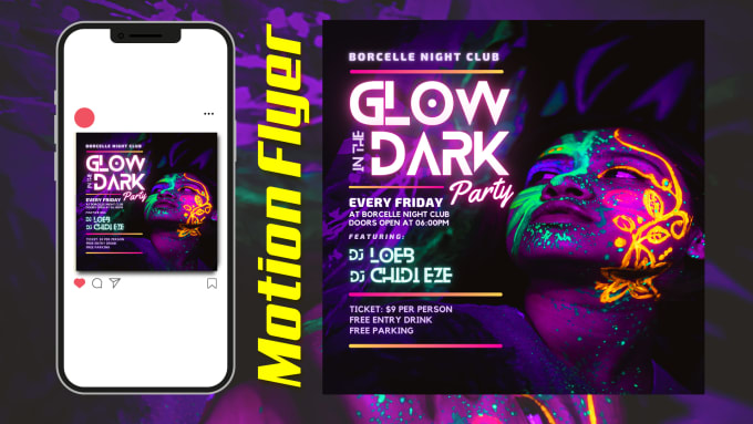 Gig Preview - Provide premium animated event party poster, motion  flyer design service