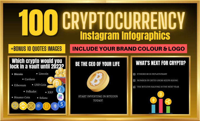 Gig Preview - Create engaging cryptocurrency and bitcoin infographics for instagram