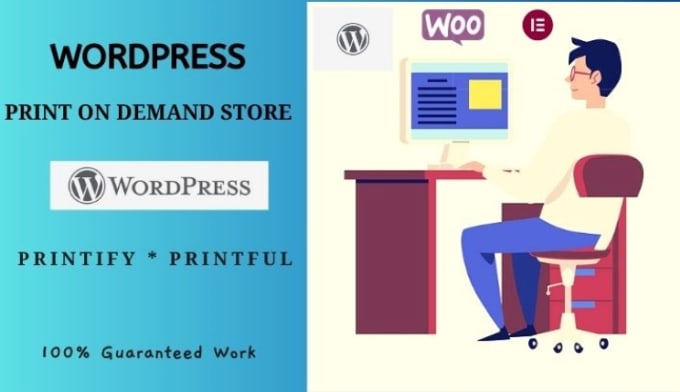 Gig Preview - Build custom print on demand wordpress, printful, printify, woocommerce store