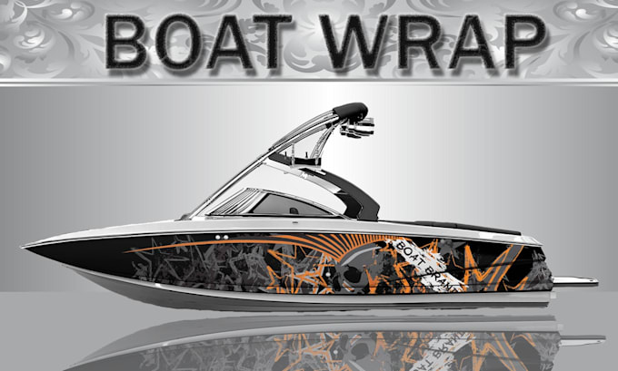 Gig Preview - Create high level boat wrap design, jet ski, watercraft, surfboard in 24 hours