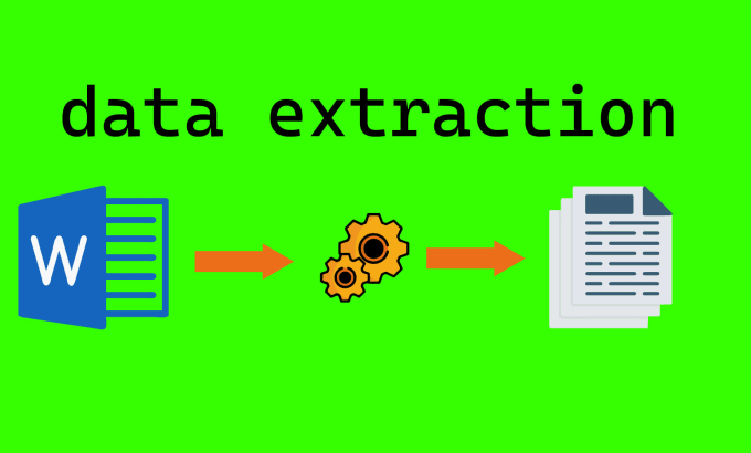 Gig Preview - Extract data from PDF, excel, CSV, doc, png, website ,etc