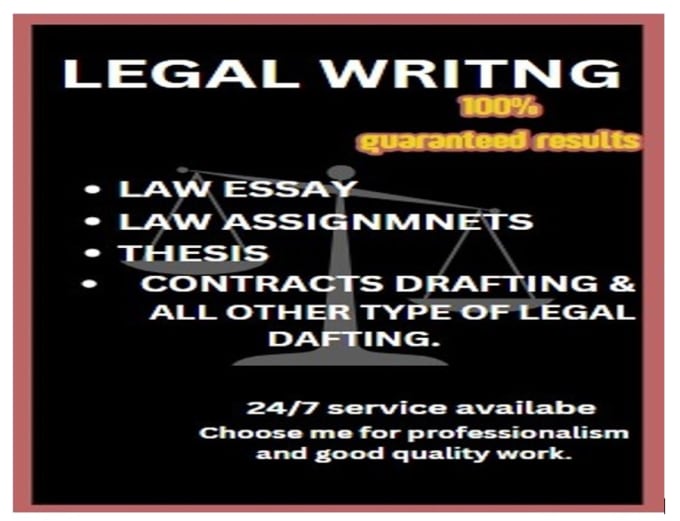 Gig Preview - Do legal research, law essays and draft contracts and legal documents