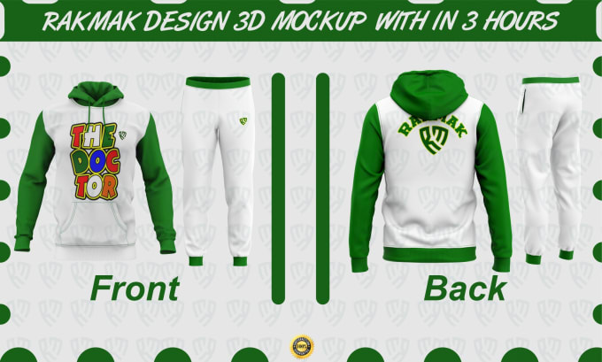 Gig Preview - 3d apparel mockups and 3d tracksuits designs