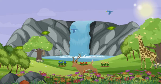 Gig Preview - Create affordable 2d animated rhymes and stories for kids