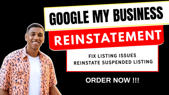 Gig Preview - Fix and reinstate suspended google my business listing, gmb profile