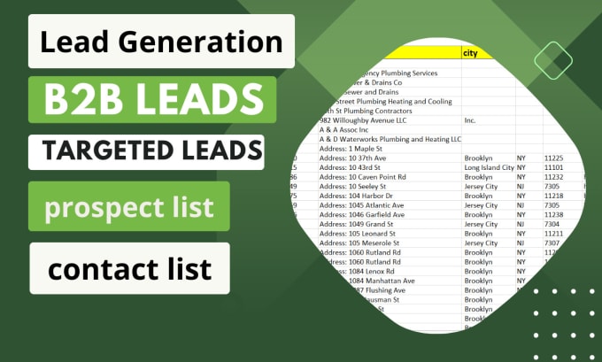 Bestseller - provide lead generation,targeted leads,prospect list,b2b any industry