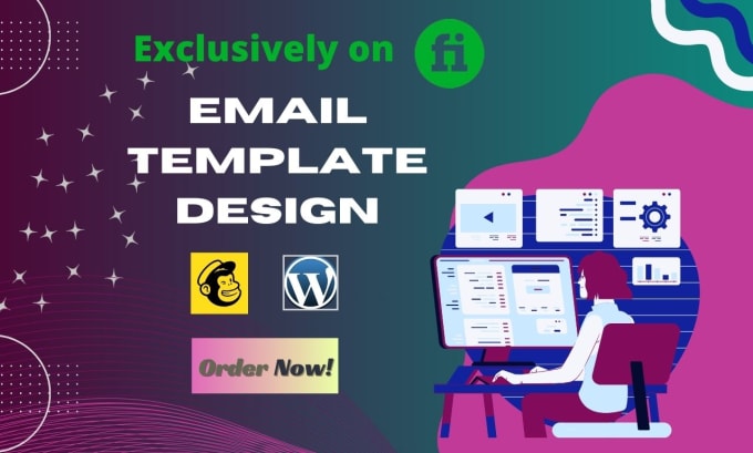 Gig Preview - Design mailchimp templates or newsletters for your business