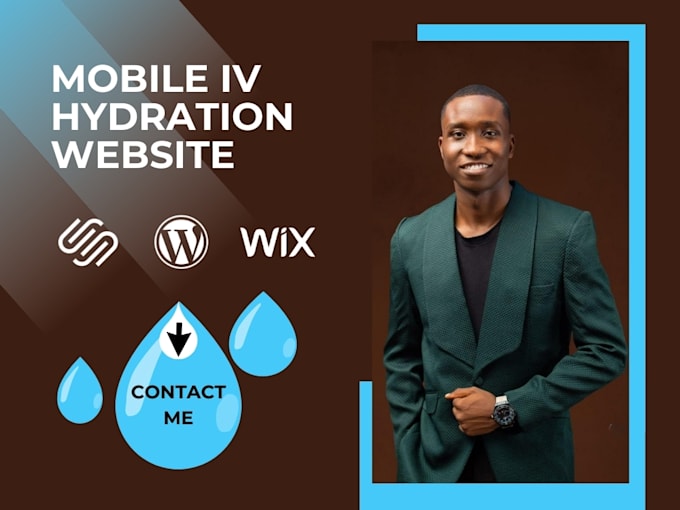 Gig Preview - Create iv hydration website, mobile iv hydration website, concierge website