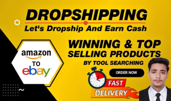 Gig Preview - Amazon to ebay dropshipping ebay best selling product autods product uploading