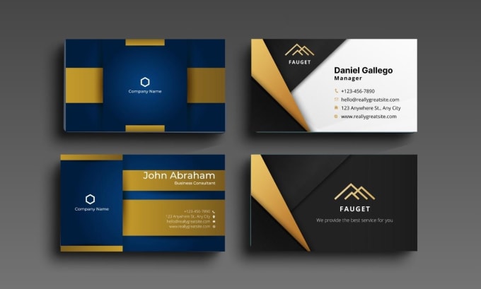 Gig Preview - Design business cards within 2 hours